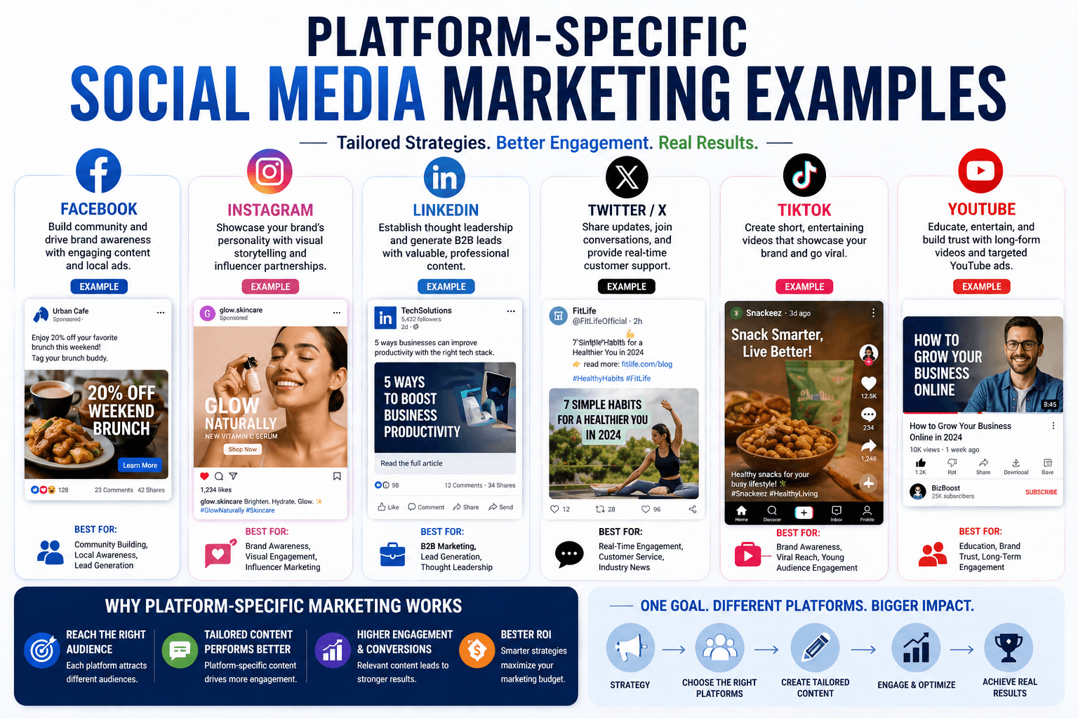 Platform-Specific Social Media Marketing Examples