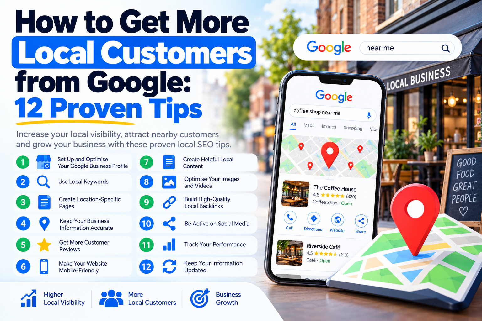 how to get more local customers from Google