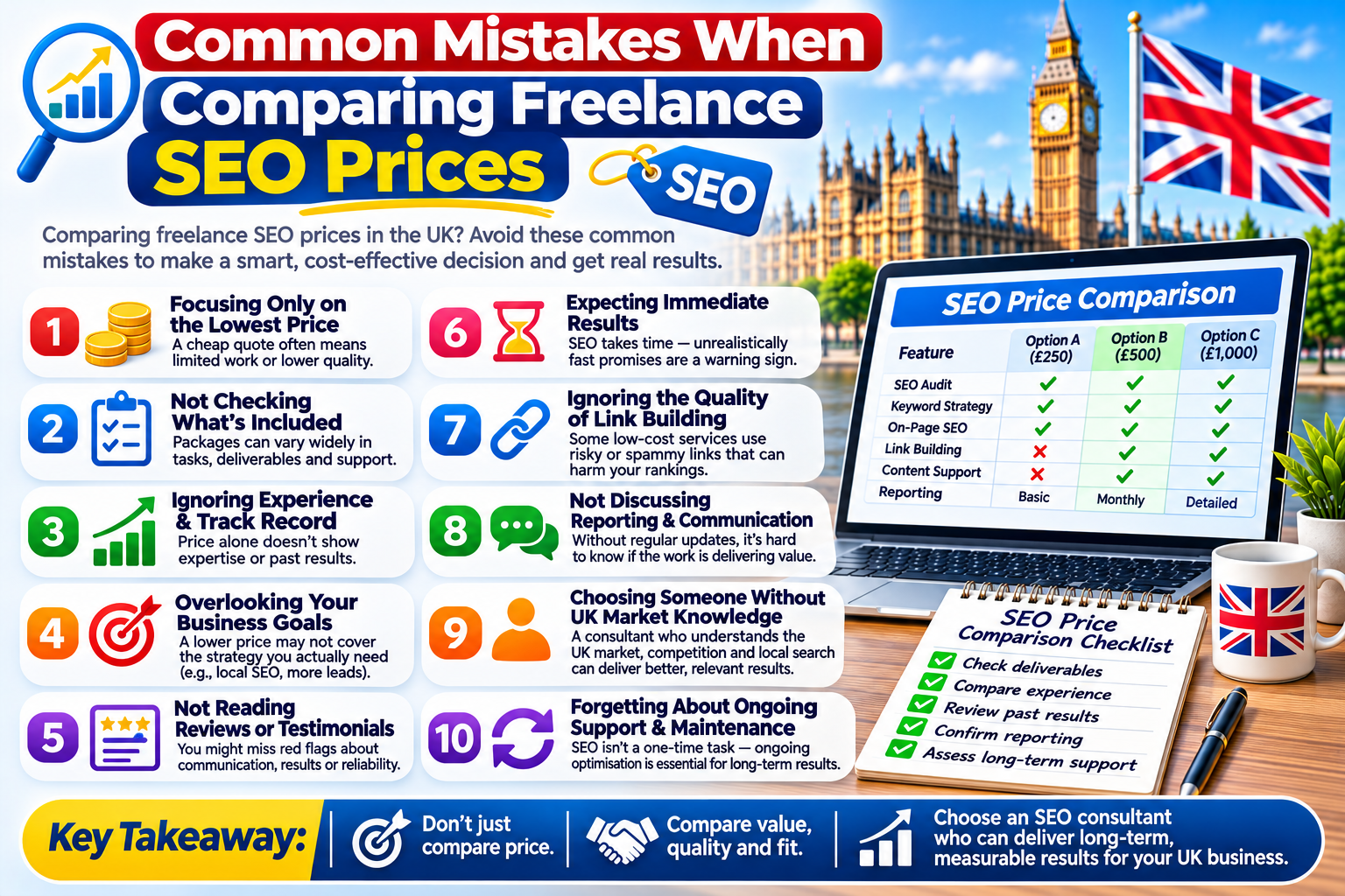 Freelance SEO consultant cost UK