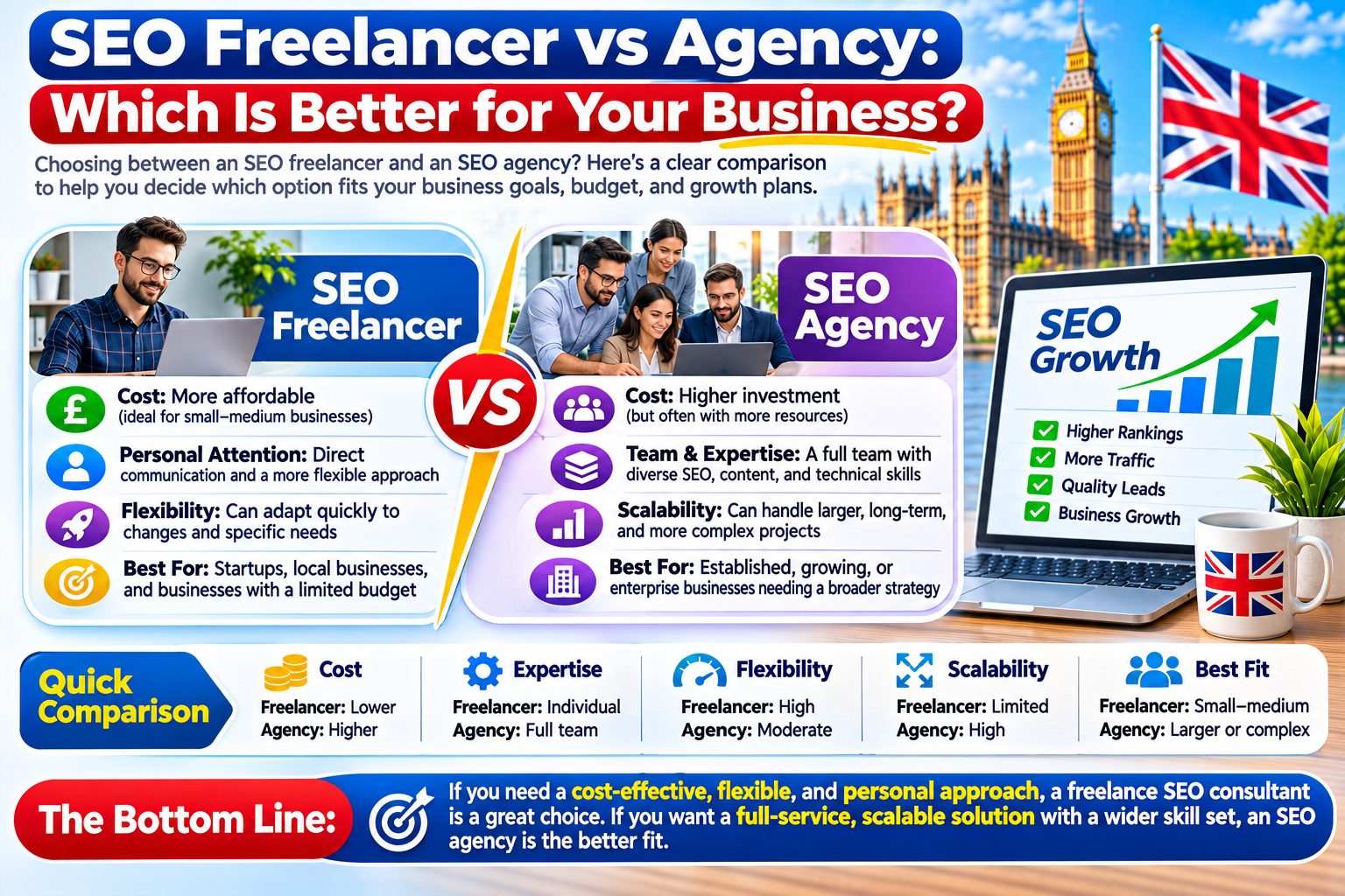 SEO Freelancer vs Agency