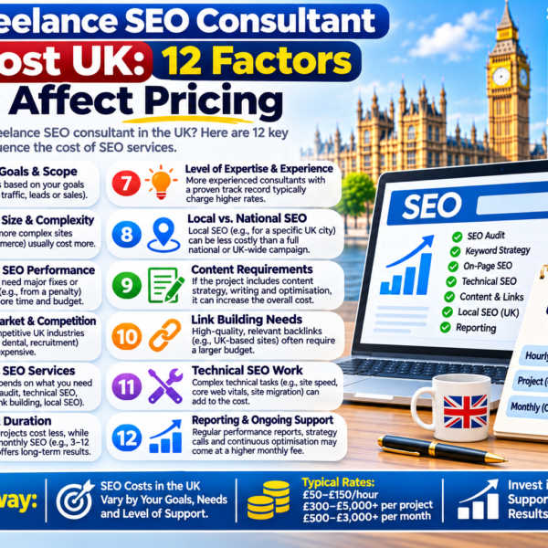 Freelance SEO consultant cost UK